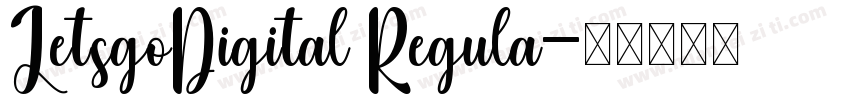 LetsgoDigital Regula字体转换